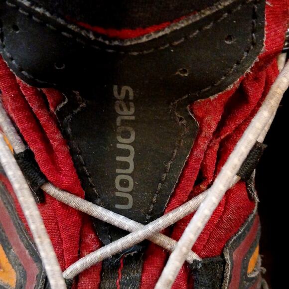 Men's Salomon X Ultra 3 Mid GTX Hiking Boots Red Size 10 - Picture 6 of 9